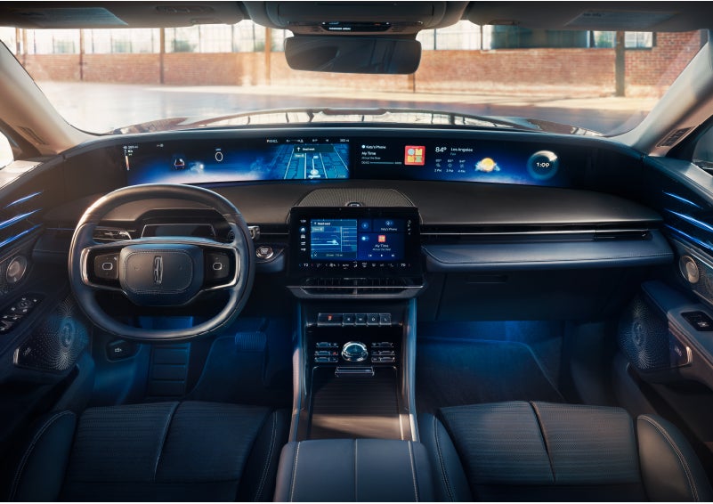 The panoramic display is shown in a 2024 Lincoln Nautilus® SUV. | Beck Lincoln in Palatka FL